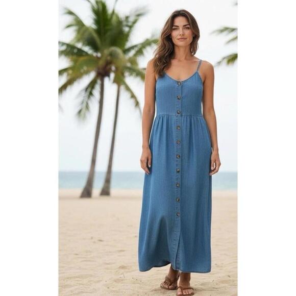 Patagonia Dresses & Skirts - $129 Patagonia Garden Island Dress in Whole Weave Still Blue Size Large 75186